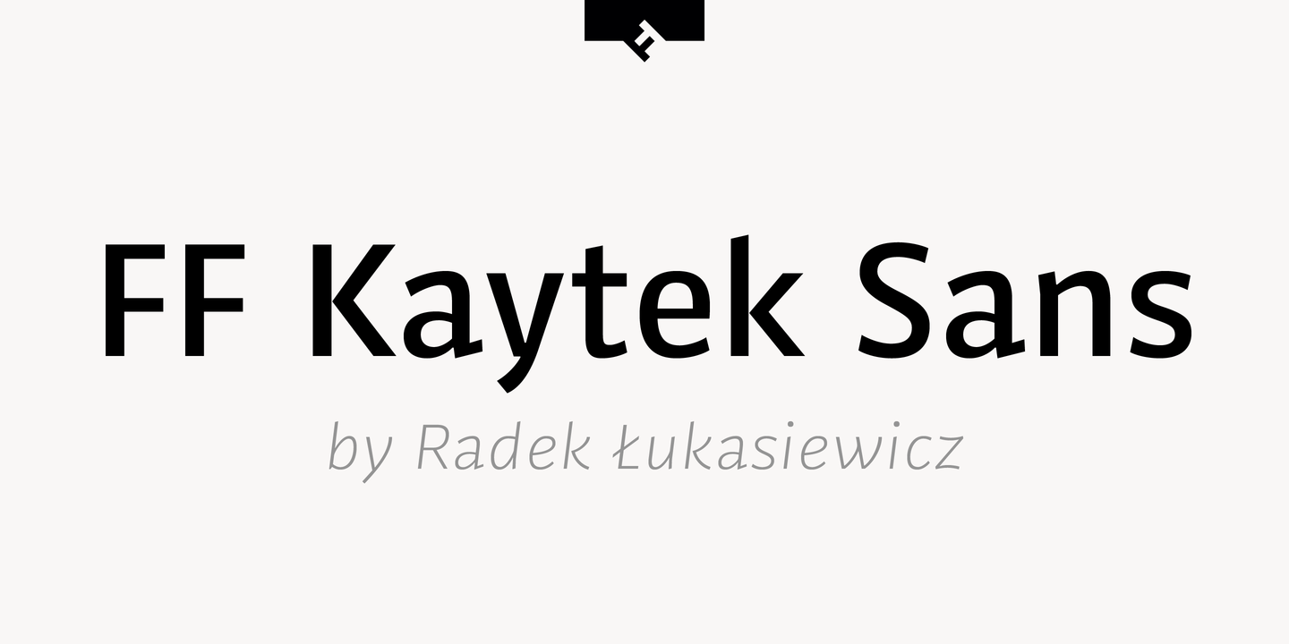 Пример шрифта FF Kaytek Sans #1